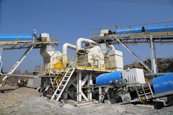 Limestone crushing and screening plant