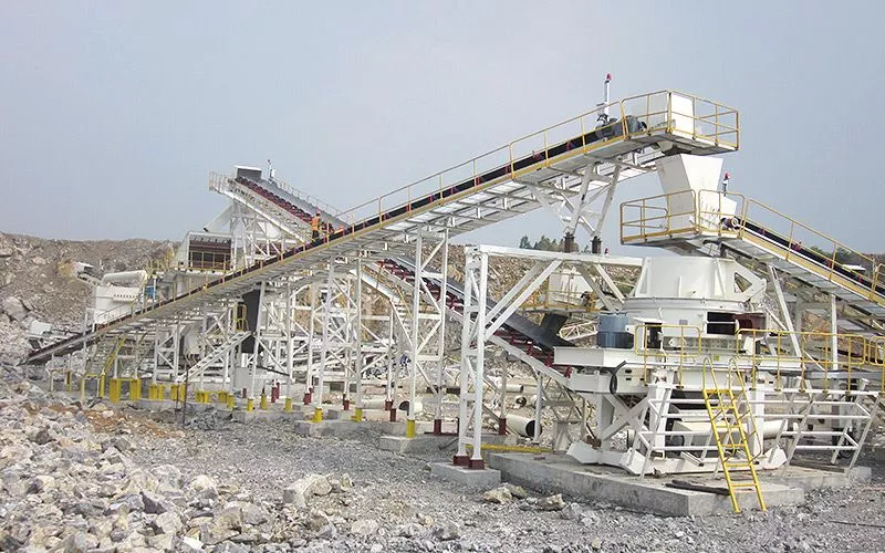 250TPH Limestone Gravel and Sand Production Line in Algeria