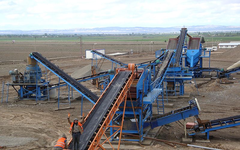 300TPH Feldspar Gravel and Sand Production Line in Gansu