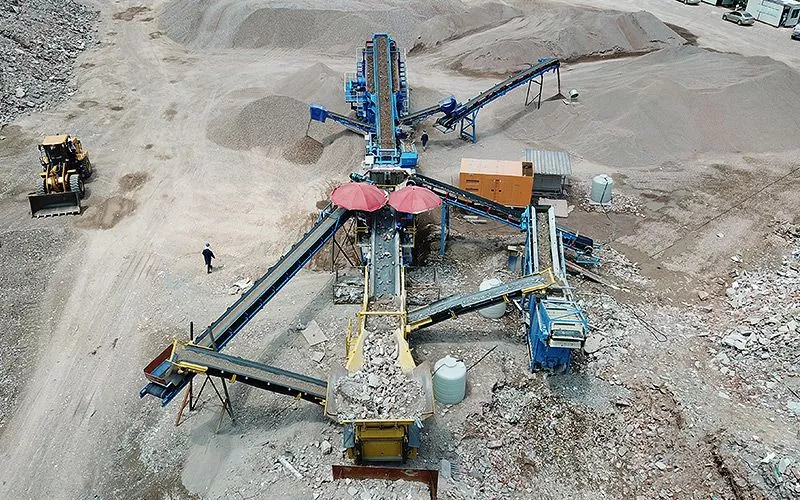 150TPH Construction Waste Crushing Production Line in Yunnan