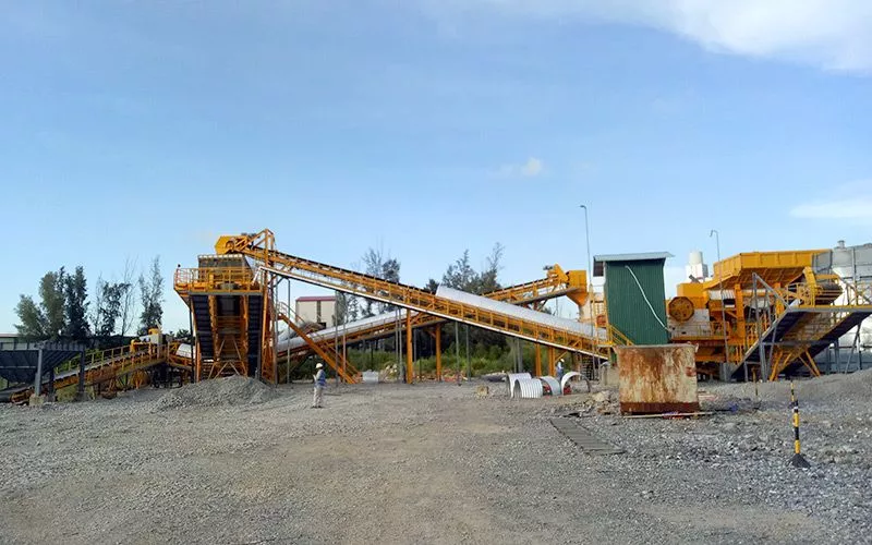 450TPH Limestone Gravel Production Line in Mexico